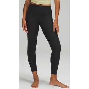 Lululemon Fast and Free High-Rise Tight Black Nulux Leggings Pockets Size 12